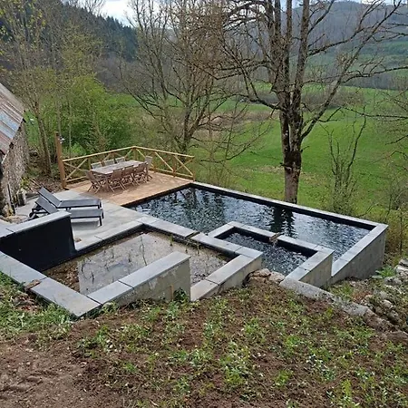 Bellevue De Terrou With Natural Pool Marchastel (Cantal)